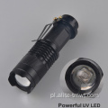 LED ZOOM Mini Pocket Ultraviolet Torch Lampa